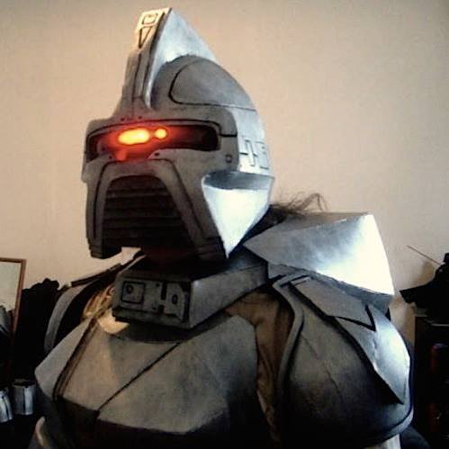 Cylon costume with Larson Scanner eye